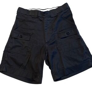 Sportif 'Original' Stretch Cargo Shorts 32" Black Durable Boating Shorts